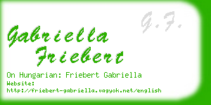 gabriella friebert business card